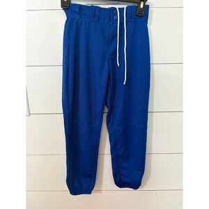 Allesom Athletic Women's XS Royal Blue Baseball Softball Pants‎ Elastic Waist
